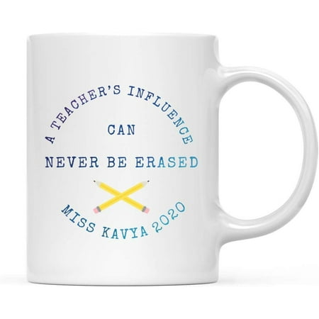 

CTDream Personalized Teacher s Coffee Mug Gift A Teacher s Influence Can Never Be Erased Miss Kavya 2022 1-Pack