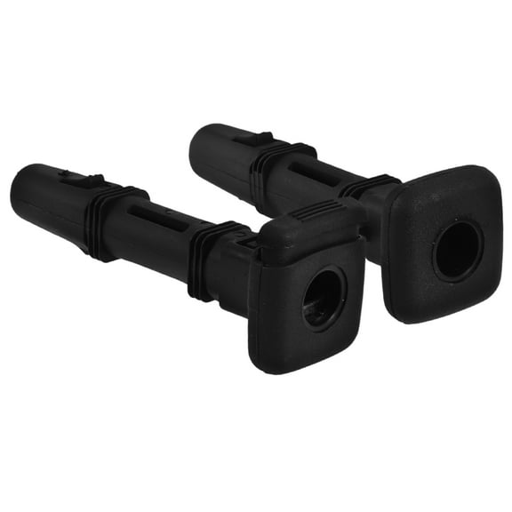 Adjustable Locking Car Seat Headrest Guide Inserts Black Plastic 7 mm Diameter for Front Rear Seats