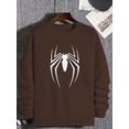 thumbnail image 2 of Jersey De Talla Grande Para Hombre, Cómoda Sudadera De Manga Larga Con Estampado De Araña A La Moda, 2 of 4