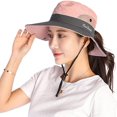 thumbnail image 1 of SNNROO Chapeau de Soleil Femme Protection Uv Chapeau Pliable Randonnée Chapeau Jardin Chapeau Bobini-Rose, 1 of 6