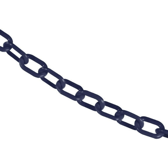 1 Inch x 25 Feet Cobalt Blue Plastic Safety Chain