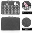 thumbnail image 2 of Yarwo 2 Slice Toaster Cover with Pockets and Top Handle, Nylon, Fits Most Standard 2 Slice Toasters, Gray with Arrow, 2 of 7