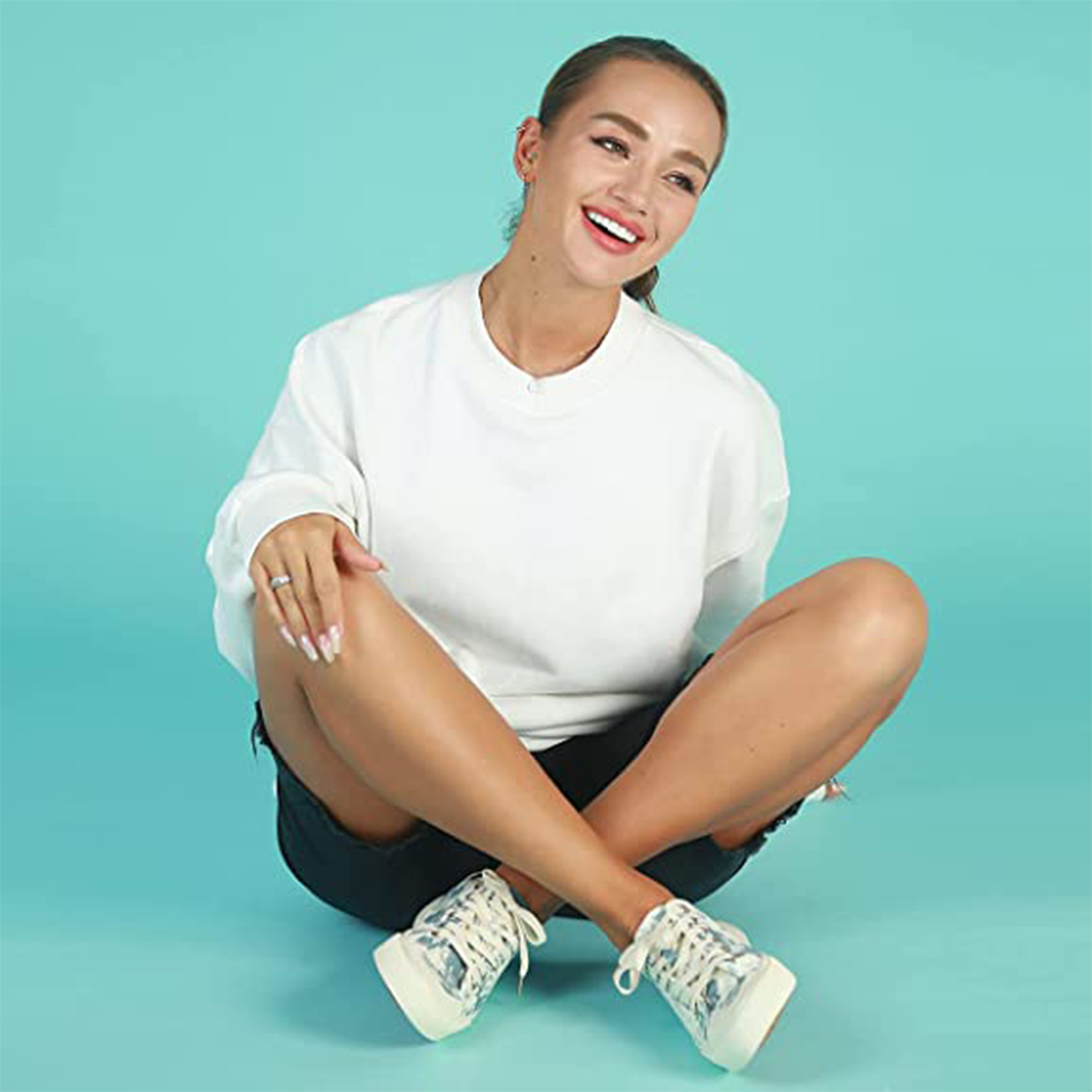 JENN ARDOR Women's Canvas Fashion Sneakers Comfortable Low Top Lace Up Comfortable Casual Shoes Walking Flats