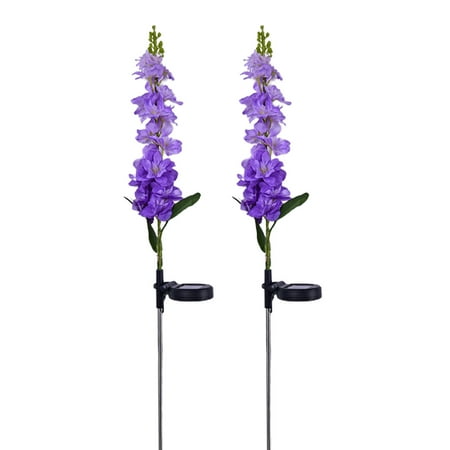 

Keebgyy LED Solar Violet Landscape Light Garden Lights Outdoor Lighting 1.2V AA 600mAh 75cm With Wave Switch Lily Flower Lamp