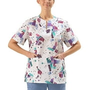 Medline - Women's Keyhole Scrub Top, Skyline