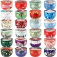 thumbnail image 5 of NGD 24Pack Christmas Scented Candle Tins Gift Set - Soy Wax Festive Candles 2.5oz- Long Lasting Burn time for Christmas Thanksgiving Gifts Holiday Decor & Gifting., 5 of 12