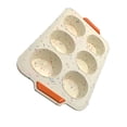 thumbnail image 2 of Monstrate Molde de silicona para pastel de 6/12 cavidades, molde para velas de jabón con forma redonda para cupcakes de Chocolate DIY Herramientas y accesorios para hornear 6 hoyos Monstrate HA082792-01, 2 of 6
