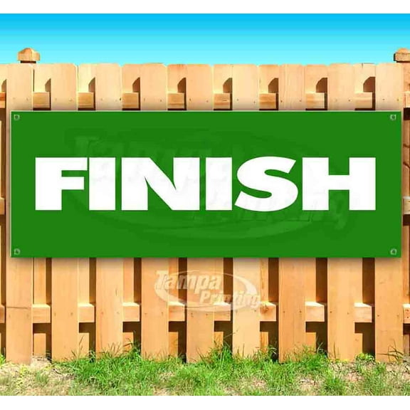 Finish 13 oz Vinyl Banner With Metal Grommets