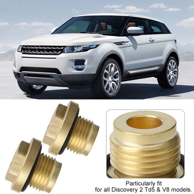 Conchos Diferenciales de Latón Conjunto de Dreneze de llenado Reemplazo Duradero para Plásstico Diferencia Fácil Instalación Diseño A Prueba de Fuga Land Rover 2 Td5 Y V8