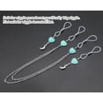 thumbnail image 3 of LinenLoon Heart Nipple Chain Non Piercing Nipple Rings Nipple Body Jewelry-blue a, 3 of 4