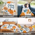 thumbnail image 2 of Yayeee Throw Blanket for Couch Soft Warm 60" x 80" Sofa Chair Bed Decoration, Pumpkins Pattern, 2 of 7