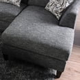 thumbnail image 5 of Furniture of America Daniel Sectional Sofa for 4 in Faux Linen Gray, 5 of 6