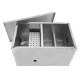 thumbnail image 1 of Waste Interceptor, High Flowing Stainless Steel Kitchen Grease Trap Great Sealing  Filtering  For Home, 1 of 8