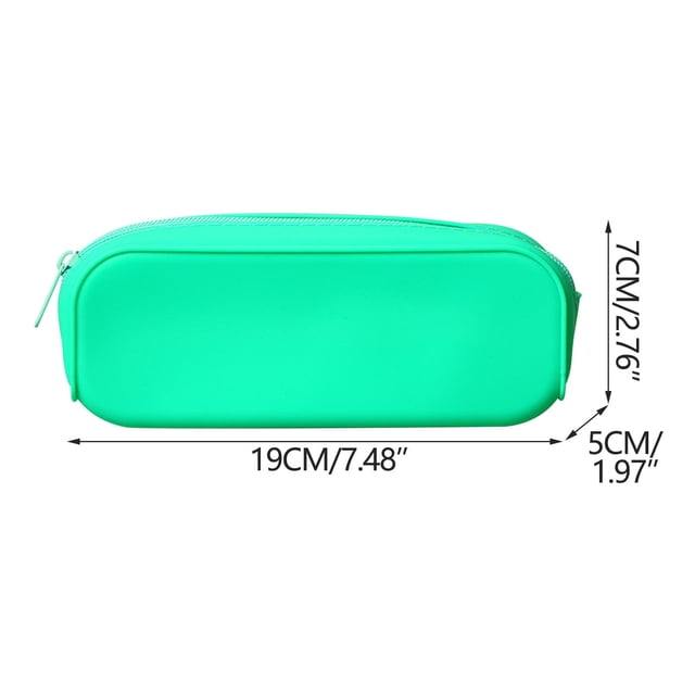 COM1950s Large Pencil Case, Concise Large Capacity Silicone Pencil Case School Supplies for Kids, School Pencil Case, Pencil Cases for Students, Silicone Pencil Case