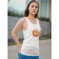 thumbnail image 2 of Watercolor Pumpkin Design Tank Women -Image by Shutterstock, Female Large, 2 of 4