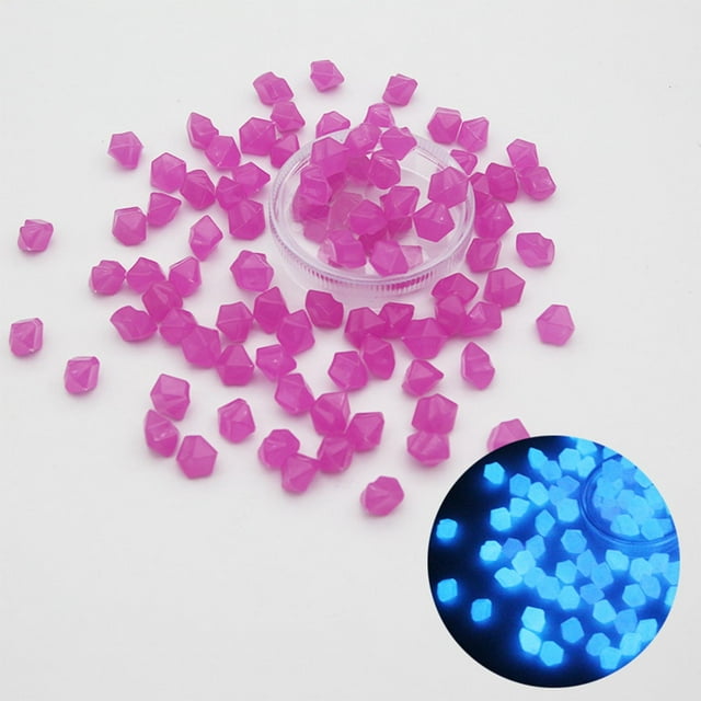 Xihbxyly Piedras Brillantes, Fascinante Luz Nocturna Icechunk, Decoración de Resina Segura para Acuarios, Paquete de 400 Piezas para Un Paisaje Submarino Único, Ideal para Agua Dulce y Salada, Ideal