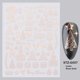 thumbnail image 1 of Pegatina de uñas de copo de nieve con purpurina dorada 3D, suéter blanco reflectante de invierno, Estrella bailarina, árbol de Navidad, lámina de aluminio, puntas de calcomanía de Año Nuevo, 1 of 4