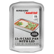 Handi-Foil 13 x 9 Aluminum Super King Cake Pan with Lid