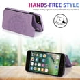 thumbnail image 4 of Funda para iPhone 7 Plus 8 Plus con tarjetero de piel sintética con estampado de flores de datura, 4 of 5