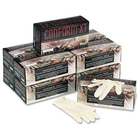 Ansellpro 69318S XT Premium Latex Disposable Gloves- Powder-Free- Small- 100/Box