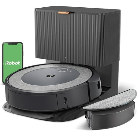 Restored Premium IRobot Roomba Combo i5  Self-Emptying Robot Vacuum & Mop – Smart Mapping, Alexa Compatible, 60-Day Auto Dirt Disposal, Personalized Cleaning OS, (Refurbished)