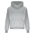 thumbnail image 5 of Hoodie Mens Shirts Hooded Drawstring Adjustable Shirt Fashionable Men's Casual Solid Color Long Sleeved Hooded Sweatshirt Everyday,Streetwear,Outdoor Sports Clothing Shirts For Men, 5 of 6