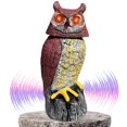 thumbnail image 1 of Búho de jardín Owlery con detector de movimiento y ojos parpadeantes solar, 1 of 6