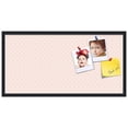 thumbnail image 2 of PinPix 36x18 Custom Cork Bulletin Board Baby Pink Chain Poster Board Has a Fabric Style Canvas Finish, Framed in Baby Pink Chain, by ArtToFrames (PinPix-575), 2 of 6