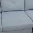 thumbnail image 5 of PonLiving 95.5" Sectional Couch Corner Sectional Lounge Sofa Unique Own Combination Sectional Sofa, Pallid Grey, 5 of 6