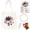 White-A, variant on Canvas Tote Bag Floral Embroidery Kit, with Pattern Hoop Color Threads and Tool for Beginners, Arts and Crafts Supplies for Adults Handmade Gift, White Canvas Shoulder Tote for Daily Use