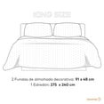 thumbnail image 4 of Dreamlab Colcha Ligera con 2 Fundas de Almohada, Capitonado, Ultra Suave. Hipoalergénico. Edrecolcha para Cama. Edredón para Verano y Todas las Estaciones. (King Size 275 x 240 cm,Moneda,Verde Bosque), 4 of 8
