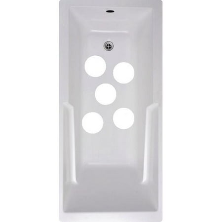 No Slip Mat by Versatraction Cirlces Bath Tub and Shower Treads (Set of 5)