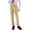 Khaki, variant on Boys' Wedding & School Event Pants Mid-Rise Flat Front Dressy Pants with Pockets for Graduations Ages 3-16 Years