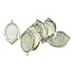 thumbnail image 5 of Bandeja de bisel de gota ovalada en de 20 piezas para colgante de collar de cabujón de bricolaje, 5 of 9