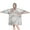 Gray Rose Gold, variant on Blue and Gold Marble Wave Art Pattern Wearable Oversized Blanket,Wearable Blanket Hoodie for Adults,Cozy Hooded Blankets with Super Pockets,Super Warm Fuzzy Pullover for Women & Men