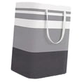thumbnail image 3 of Cesta para ropa sucia, cesto para ropa sucia, cesto para guardería, plegable, versátil, organizador gris para dormitorio, hogar, sala de, 3 of 9