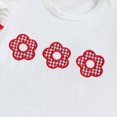 thumbnail image 4 of TOWED22 Infant Girl Summer Clothes 2 Piece Lovely Tank Tee Sleeveless and Shorts Sets Toddler Adorable(Red,6-12 M), 4 of 8