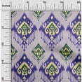 thumbnail image 2 of oneOone Viscose Chiffon Purplish Blue Fabric Asian Ikat Fabric For Sewing Printed Craft Fabric By The Yard 42 Inch Wide, 2 of 4