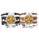 thumbnail image 1 of Pulsera pareja de cuerdas de cuero Hojas en abanico Japon Arte ukiyo, 1 of 3