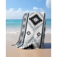thumbnail image 4 of Brown Beige Boho Beach Towels Oversized Super Absorbent, Southwestern Ethnic Abstract Geometric Lightweight Bath Towel Quick Dry Sets For Bathroom/Pool/Rv Camping/Beach Play/Gym Room/Picnic 35"x70", 4 of 8