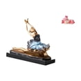 thumbnail image 1 of Elegante figura de resina de ciervo durmiendo, adorno elegante para mesa, chimenea, cocina, comedor, decoración, regalo, 1 of 8