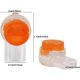 thumbnail image 5 of Conectores de Cable de 200 Uds a UY2, terminales impermeables de conector de empalme rápido con botón transparente naranja,, 5 of 5