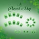 thumbnail image 4 of 24 piezas de armadura de rayas verdes del Día de San Patricio para uñas postizas, 4 of 9