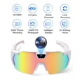 thumbnail image 5 of Gafas de sol de ciclismo al aire libre Gafas inteligentes con cámara HD Foto Video Gafas de esquí a prueba de viento Lentes negras-Estilo B, 5 of 5