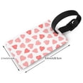 thumbnail image 4 of Balery Pink Hearts1 Print Durable Luggage Tags with Secure Strap, Personalized Travel ID Tags for Suitcases, Bags, and Backpacks - Easy Identification for Men and Women, 4 of 8