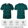 thumbnail image 3 of Blissboy Peacock Feather Print T-shirt For Men Funny Peacock Feathers Tee Shirt, 3 of 7