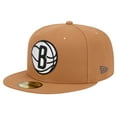 thumbnail image 3 of Men's New Era Tan Brooklyn Nets Color Pack 59FIFTY Fitted Hat, 3 of 6
