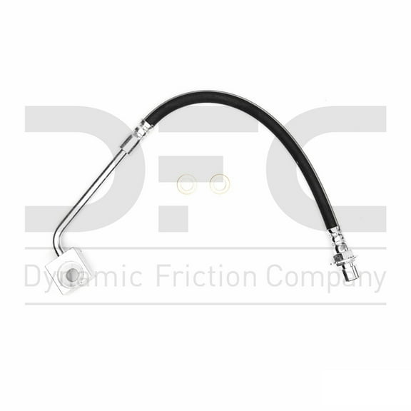 Front Left Dynamic Friction Company Brake Line Hose 350-54032 For 1984-1986 Ford Mustang, 1984-1986 Mercury Capri