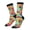3 Black, variant on Colorful Fish 2 Print Adult Socks for Men & Women,Calf Socks, Ankle Socks,Boots Socks,Breathable Casual Sock,Unisex Crew Socks