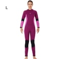 thumbnail image 2 of Traje de traje de traje completo Traje mojado para hombres y mujeres Actividades deportivas de agua de una pieza en agua fría para snorkeling Surfing Spearfishing mujer / vino rojo l Advancent OD017131-34, 2 of 7